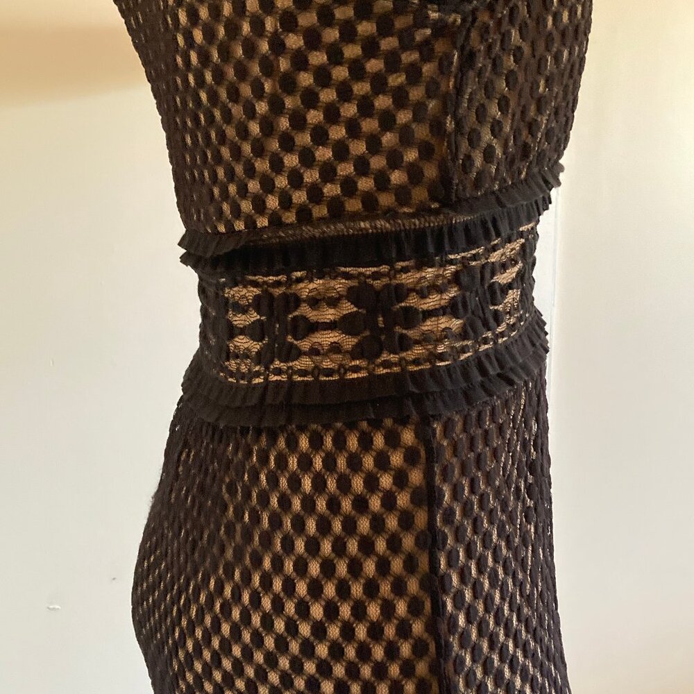 Black Lace Illusion Dress